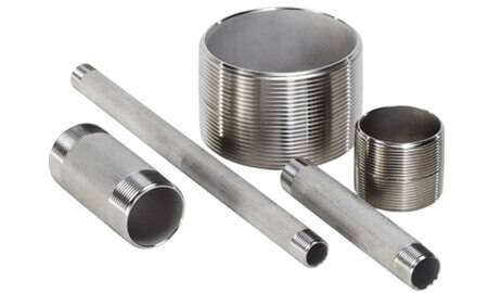 ASTM A182 Duplex Steel Threaded / Screwed Pipe Nipple