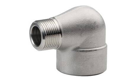 ASTM B564 Monel 400 / K500 Threaded / Screwed Street Elbow